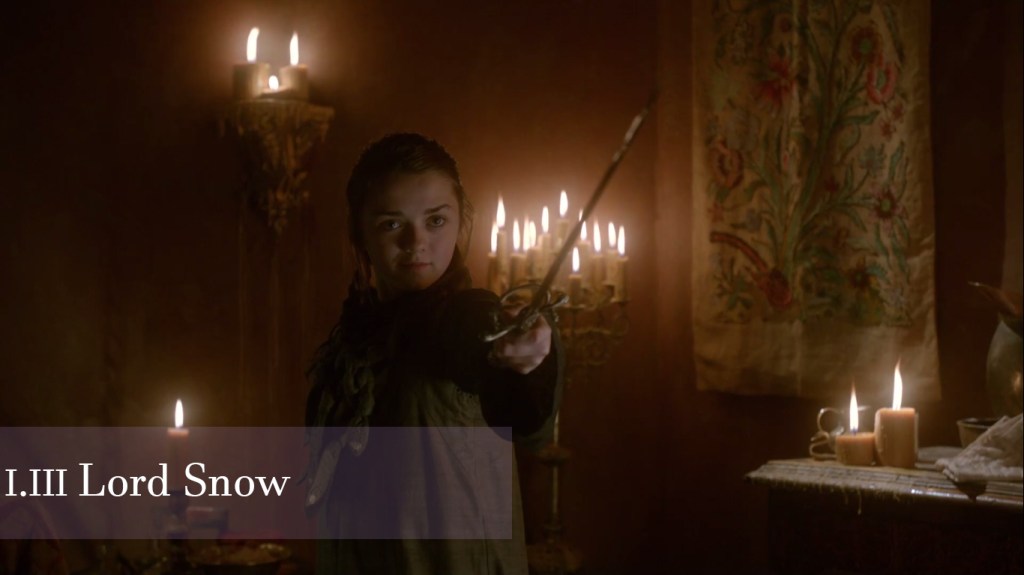 Game of Thrones, Lord Snow, Arya